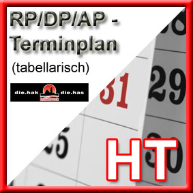AP-Terminplan (tabellarisch) HT